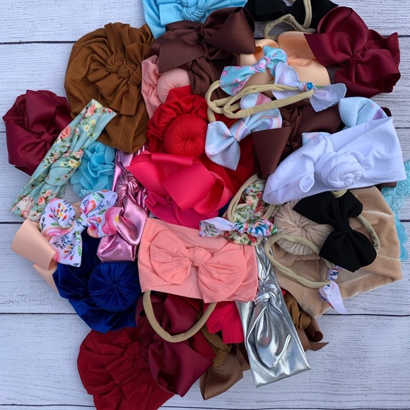 10 Baby Headband Grab Bag Bow Mystery - Picture 2 of 2
